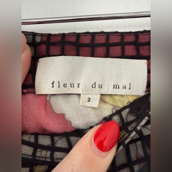 Fleur du Mal High Waist Mesh Overlay Shorts - Black Pink and Yellow - Picture 3 of 8